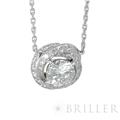 CARTIER カルティエ トリニティ ルバン ネックレス 0.72Ct ダイヤモンド ホワイトゴールド 9