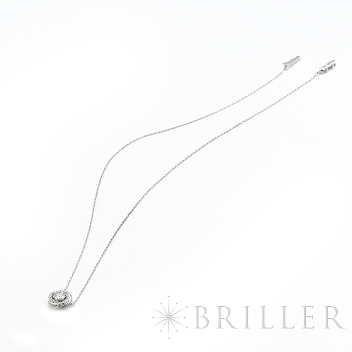 CARTIER カルティエ トリニティ ルバン ネックレス 0.72Ct ダイヤモンド ホワイトゴールド 12