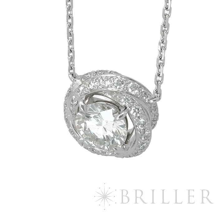 CARTIER カルティエ トリニティ ルバン ネックレス 0.72Ct ダイヤモンド ホワイトゴールド 4