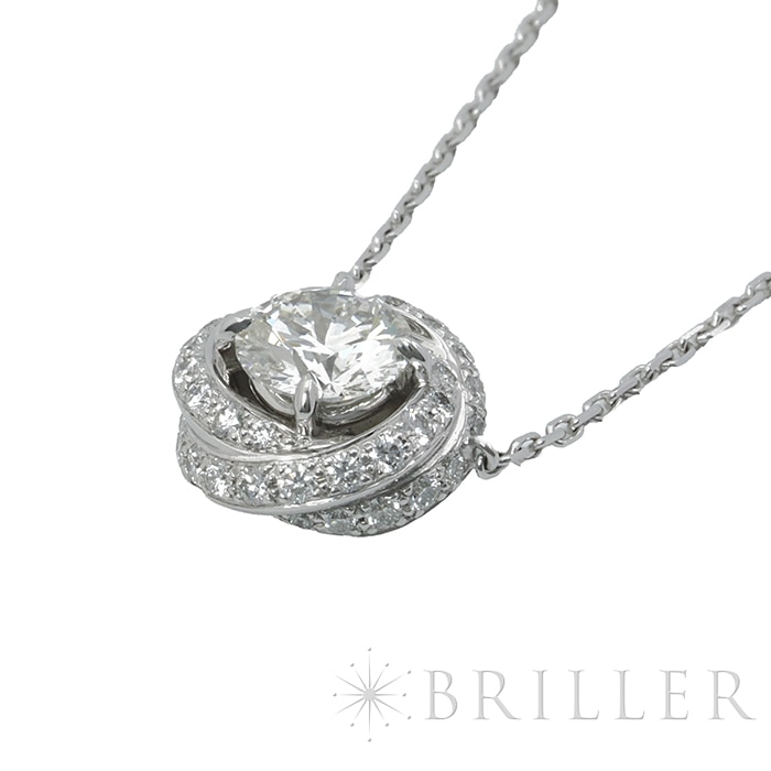 CARTIER カルティエ トリニティ ルバン ネックレス 0.72Ct ダイヤモンド ホワイトゴールド 5