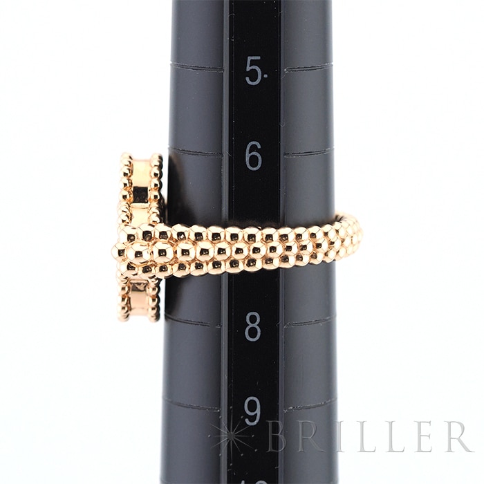 Van Cleef & Arpels ヴァン クリーフ&アーペル アルハンブラ ヴィンテージアルハンブラ リバーシブル リング ローズゴールド カーネリアン 8号 VCARP7U500 12