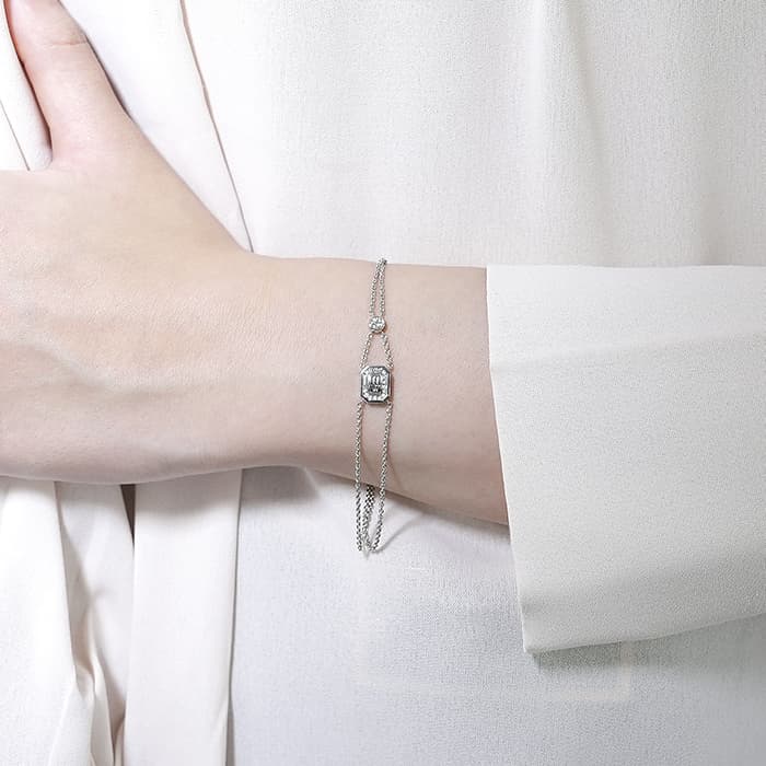 HARRY WINSTON ハリー・ウィンストン HWロゴ ブレスレット ホワイトゴールド ダイヤモンド BRDWDRDLHWL 13