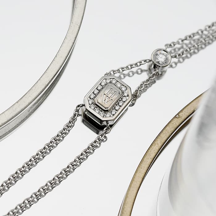 HARRY WINSTON ハリー・ウィンストン HWロゴ ブレスレット ホワイトゴールド ダイヤモンド BRDWDRDLHWL 2