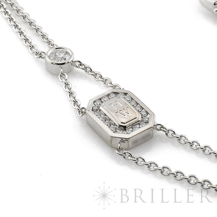 HARRY WINSTON ハリー・ウィンストン HWロゴ ブレスレット ホワイトゴールド ダイヤモンド BRDWDRDLHWL 4
