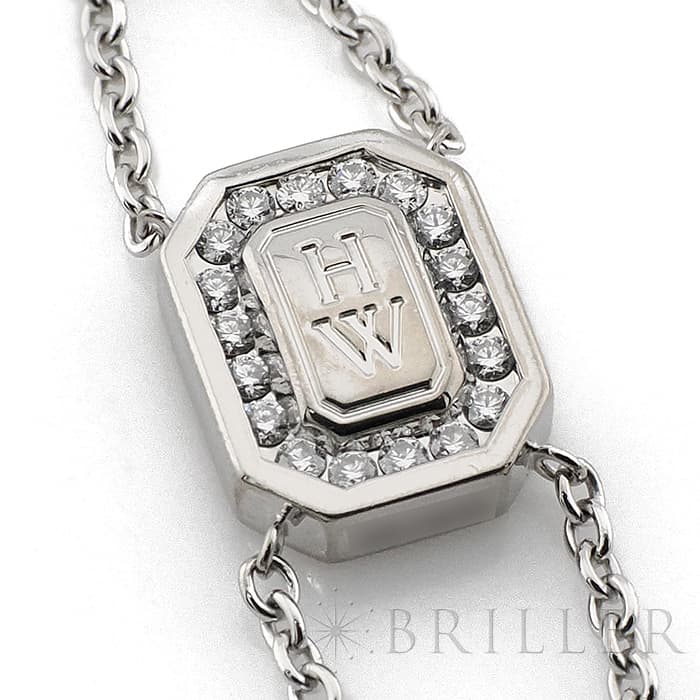 HARRY WINSTON ハリー・ウィンストン HWロゴ ブレスレット ホワイトゴールド ダイヤモンド BRDWDRDLHWL 8