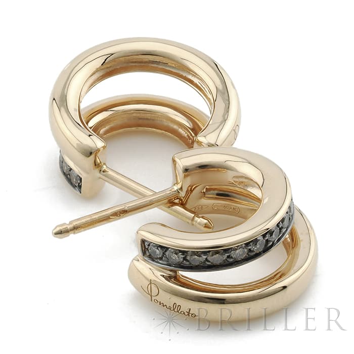POMELLATO ポメラート ポメラート トゥギャザー イヤリング ピアス ローズゴールド ブラウンダイヤモンド POB8111_O7000_DBR00 TOGETHER 9