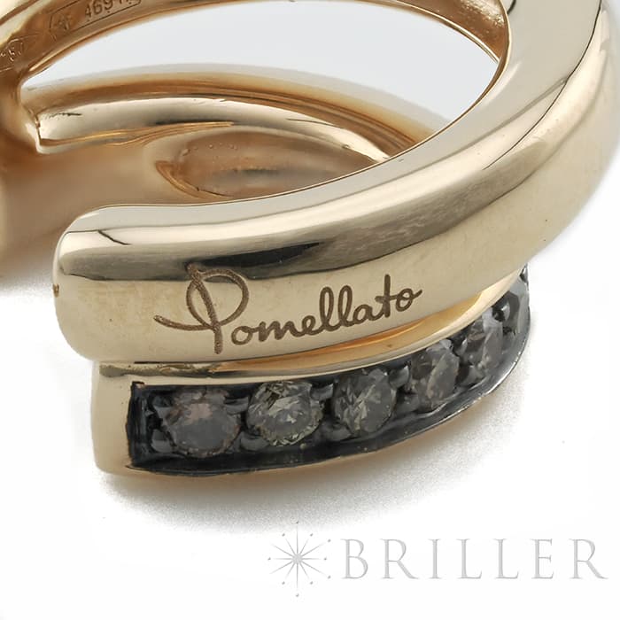 POMELLATO ポメラート ポメラート トゥギャザー イヤリング ピアス ローズゴールド ブラウンダイヤモンド POB8111_O7000_DBR00 TOGETHER 5