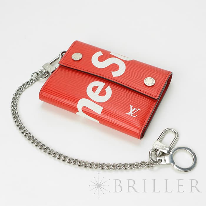 LOUIS VUITTON  ルイ・ヴィトン チェーンコンパクトウォレット シュプリーム エピ レッド M67555 12