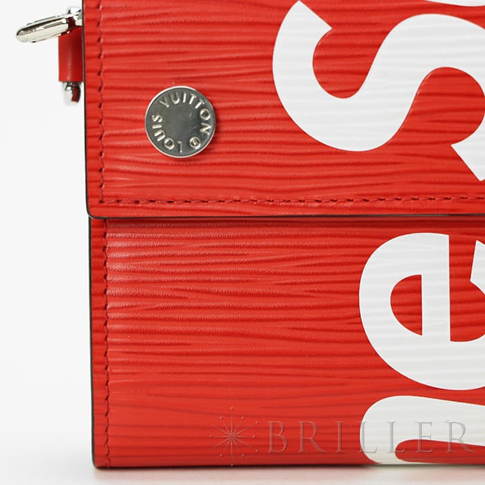 LOUIS VUITTON  ルイ・ヴィトン チェーンコンパクトウォレット シュプリーム エピ レッド M67555 22