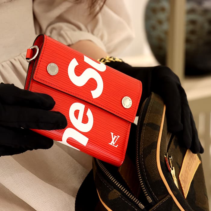 LOUIS VUITTON  ルイ・ヴィトン チェーンコンパクトウォレット シュプリーム エピ レッド M67555 29