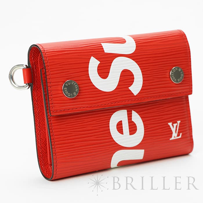 LOUIS VUITTON  ルイ・ヴィトン チェーンコンパクトウォレット シュプリーム エピ レッド M67555 4