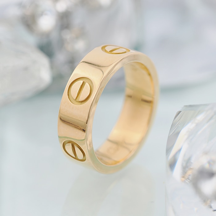 CARTIER カルティエ ラブ リング クラシックモデル イエローゴールド 9号 2