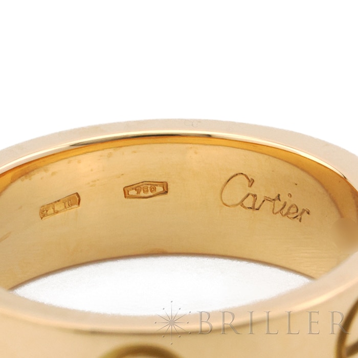 CARTIER カルティエ ラブ リング クラシックモデル イエローゴールド 9号 8