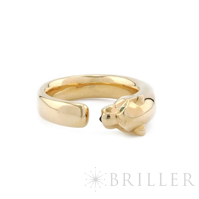 CARTIER カルティエ パンテール ドゥ カルティエ リング イエローゴールド オニキス ツァボライトガーネット 9号 B4230100 メイン