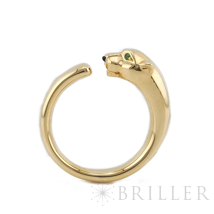CARTIER カルティエ パンテール ドゥ カルティエ リング イエローゴールド オニキス ツァボライトガーネット 9号 B4230100 3