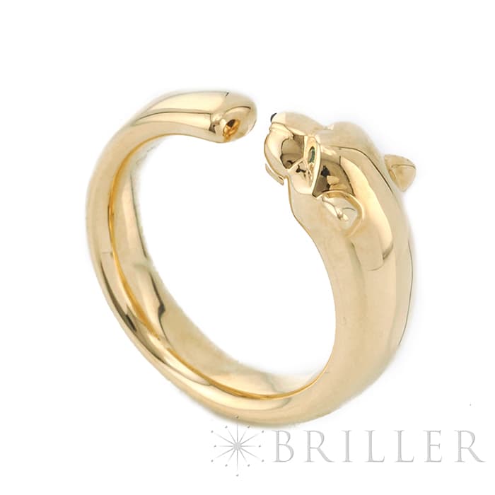CARTIER カルティエ パンテール ドゥ カルティエ リング イエローゴールド オニキス ツァボライトガーネット 9号 B4230100 4