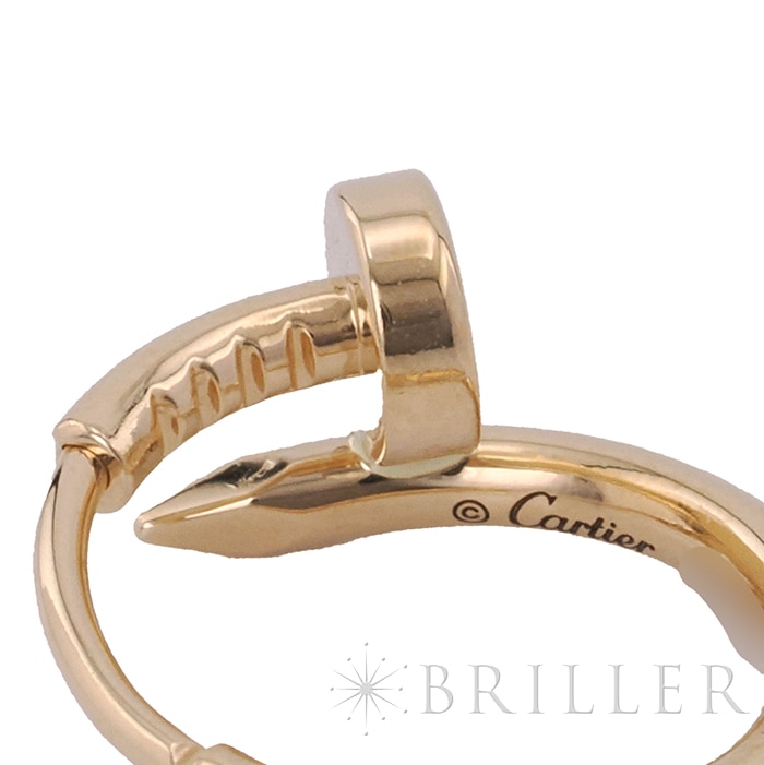 CARTIER カルティエ ジュストアンクル イヤリング ピアス イエローゴールド B8301446 12