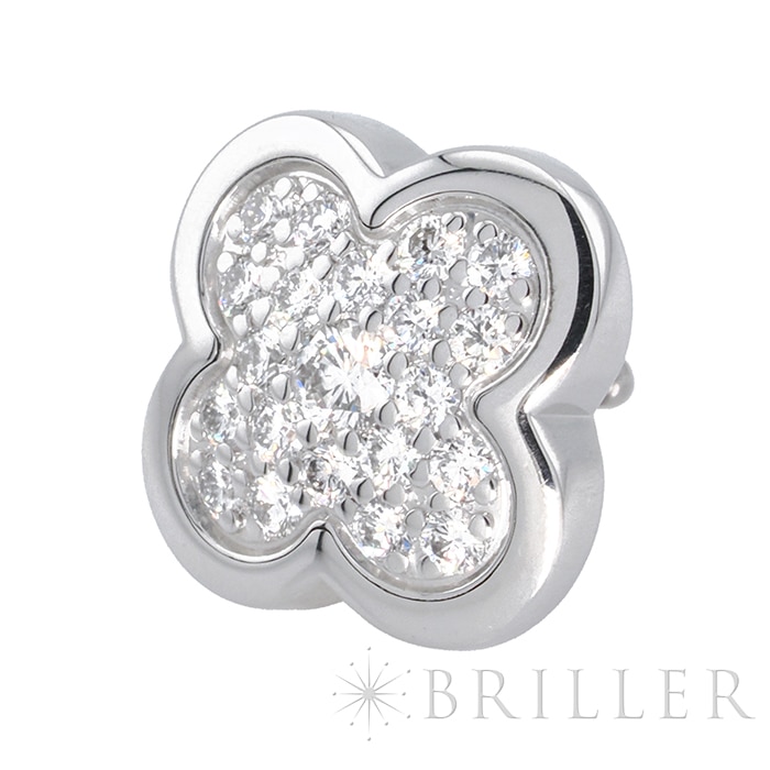 Van Cleef & Arpels ヴァン クリーフ&アーペル ピュアアルハンブラ ピアス パヴェダイヤモンド ホワイトゴールド VCARA38200 5