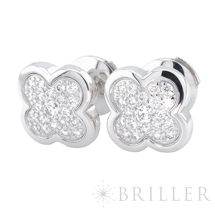 Van Cleef & Arpels ヴァン クリーフ&アーペル ピュアアルハンブラ ピアス パヴェダイヤモンド ホワイトゴールド VCARA38200 6