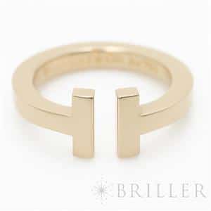 新品)TIFFANY & Co. ティファニー ティファニーT スクエアリング 18K 