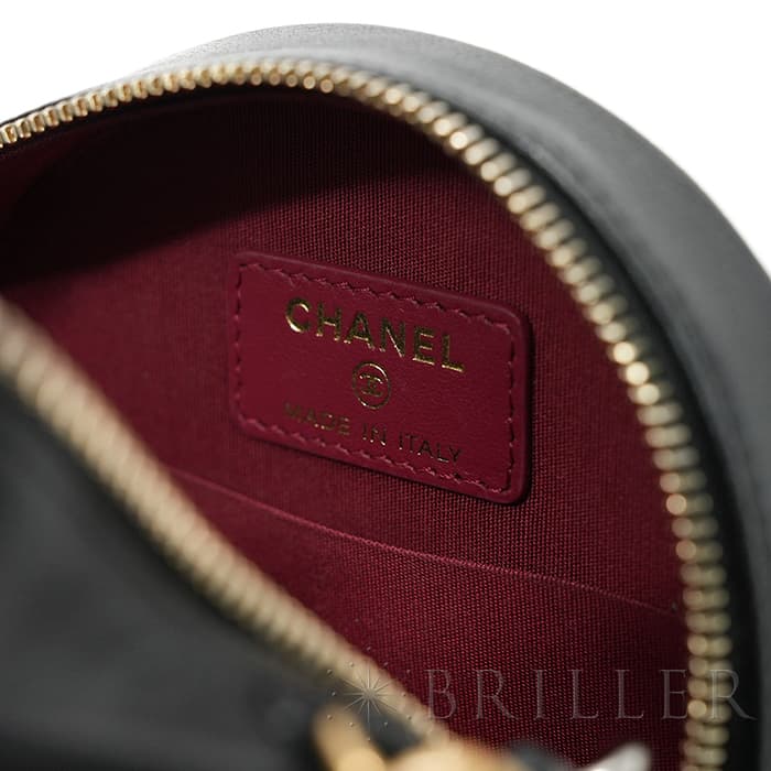 CHANEL シャネル シャネル19 AP0945 19 ラウンド クラッチ チェーン ショルダー バッグ レザー ブラック 10