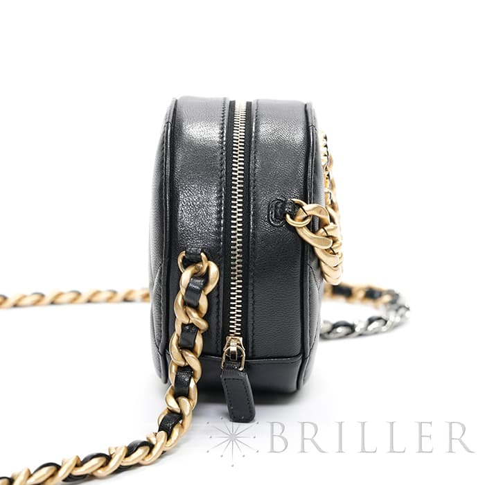CHANEL シャネル シャネル19 AP0945 19 ラウンド クラッチ チェーン ショルダー バッグ レザー ブラック 16