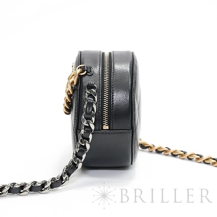 CHANEL シャネル シャネル19 AP0945 19 ラウンド クラッチ チェーン ショルダー バッグ レザー ブラック 17