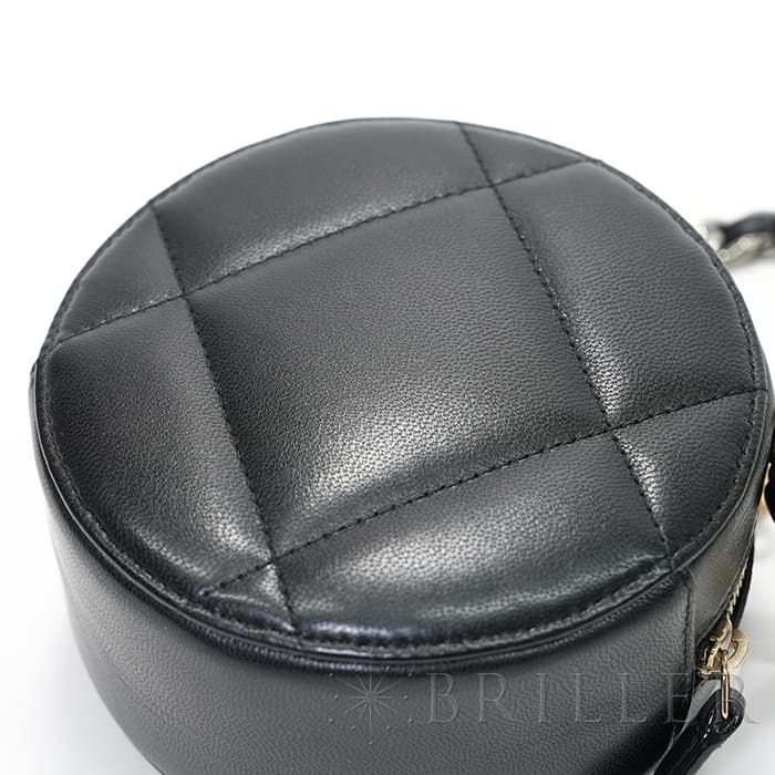 CHANEL シャネル シャネル19 AP0945 19 ラウンド クラッチ チェーン ショルダー バッグ レザー ブラック 19
