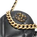 CHANEL シャネル シャネル19 AP0945 19 ラウンド クラッチ チェーン ショルダー バッグ レザー ブラック 26