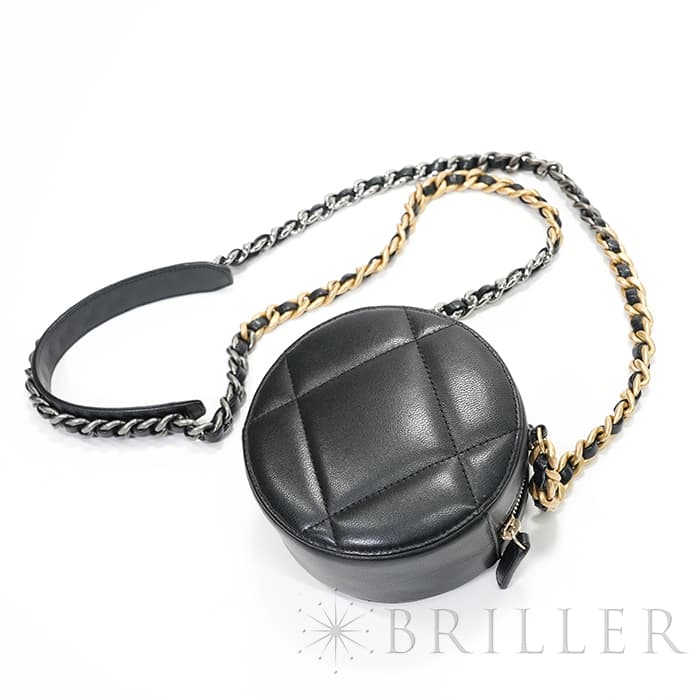 CHANEL シャネル シャネル19 AP0945 19 ラウンド クラッチ チェーン ショルダー バッグ レザー ブラック 27