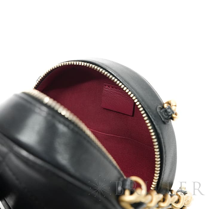 CHANEL シャネル シャネル19 AP0945 19 ラウンド クラッチ チェーン ショルダー バッグ レザー ブラック 28