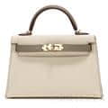 HERMES エルメス ミニケリー2 パーソナルオーダー（スペシャルオーダー） エプソン クレ/グリアスファルト  ゴールド金具 メイン