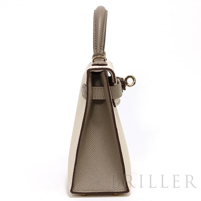 HERMES エルメス ミニケリー2 パーソナルオーダー（スペシャルオーダー） エプソン クレ/グリアスファルト  ゴールド金具 11