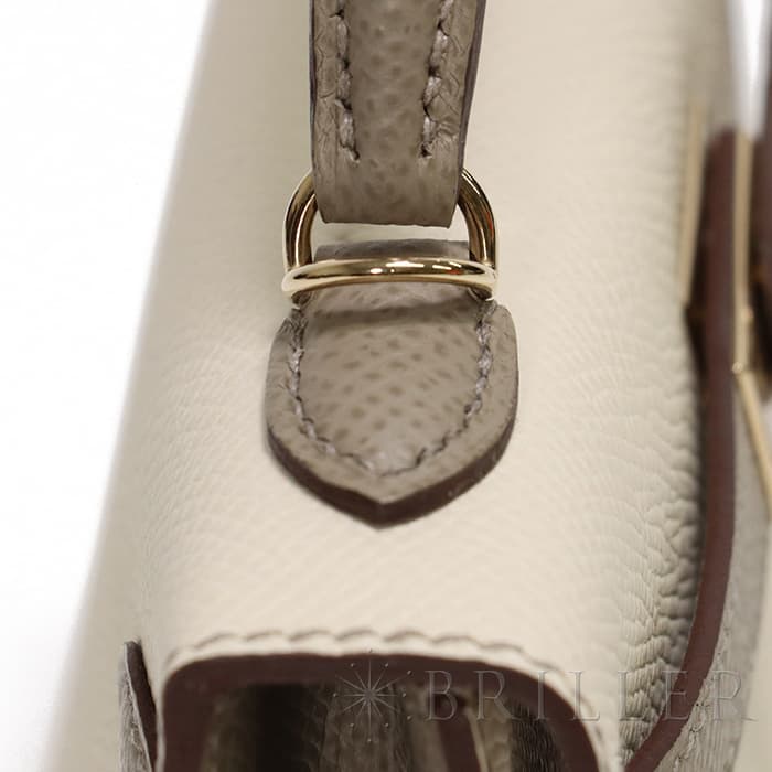 HERMES エルメス ミニケリー2 パーソナルオーダー（スペシャルオーダー） エプソン クレ/グリアスファルト  ゴールド金具 12