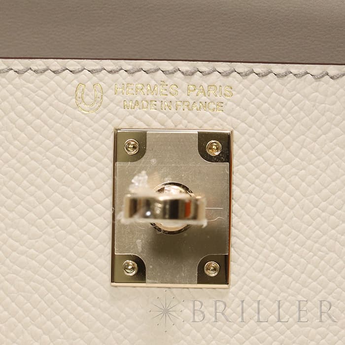HERMES エルメス ミニケリー2 パーソナルオーダー（スペシャルオーダー） エプソン クレ/グリアスファルト  ゴールド金具 14