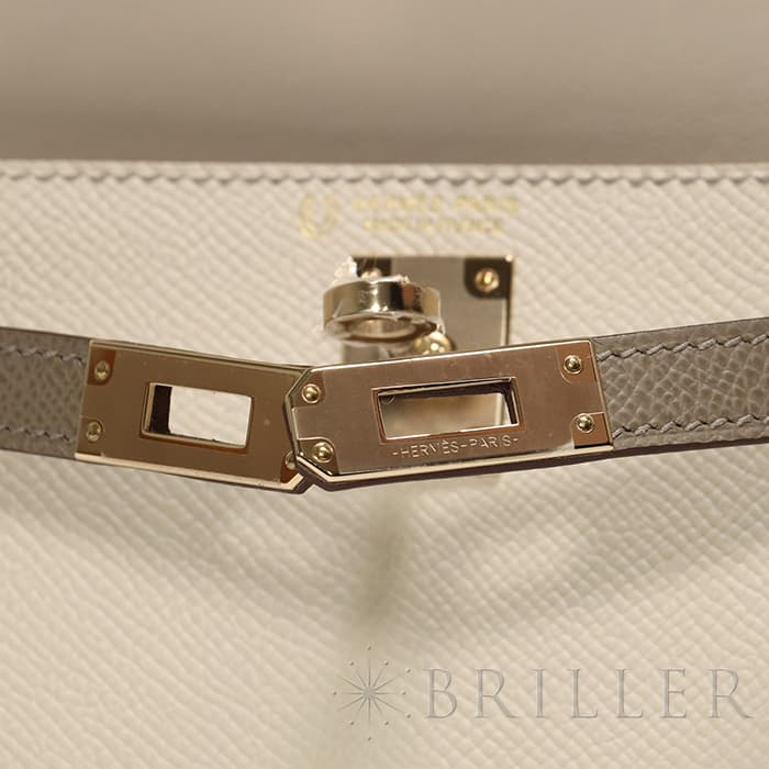 HERMES エルメス ミニケリー2 パーソナルオーダー（スペシャルオーダー） エプソン クレ/グリアスファルト  ゴールド金具 3