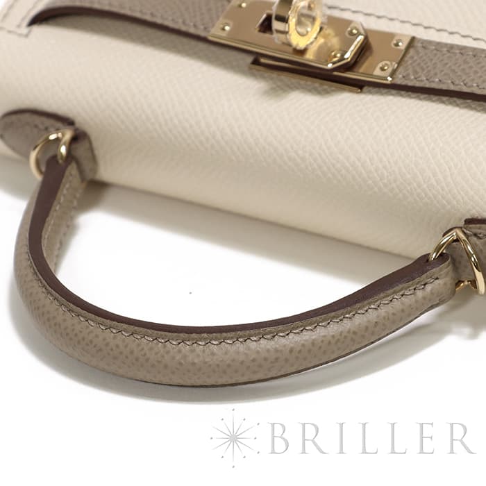 HERMES エルメス ミニケリー2 パーソナルオーダー（スペシャルオーダー） エプソン クレ/グリアスファルト  ゴールド金具 5