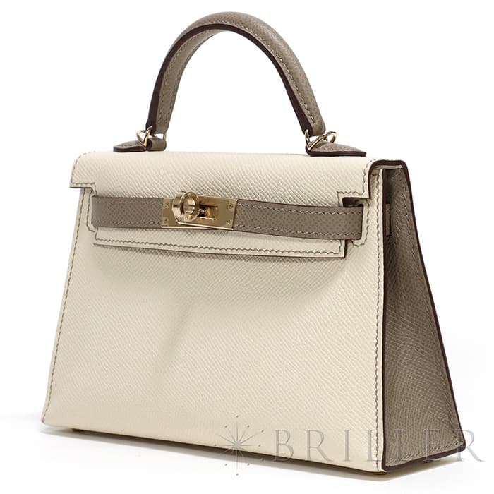 HERMES エルメス ミニケリー2 パーソナルオーダー（スペシャルオーダー） エプソン クレ/グリアスファルト  ゴールド金具 8