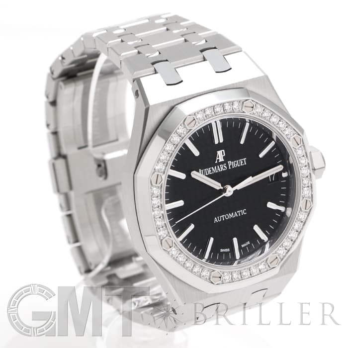 AUDEMARS PIGUET オーデマ・ピゲ ロイヤルオーク 37mm ブラック ベゼルダイヤ 15451ST.ZZ.1256ST.01 9