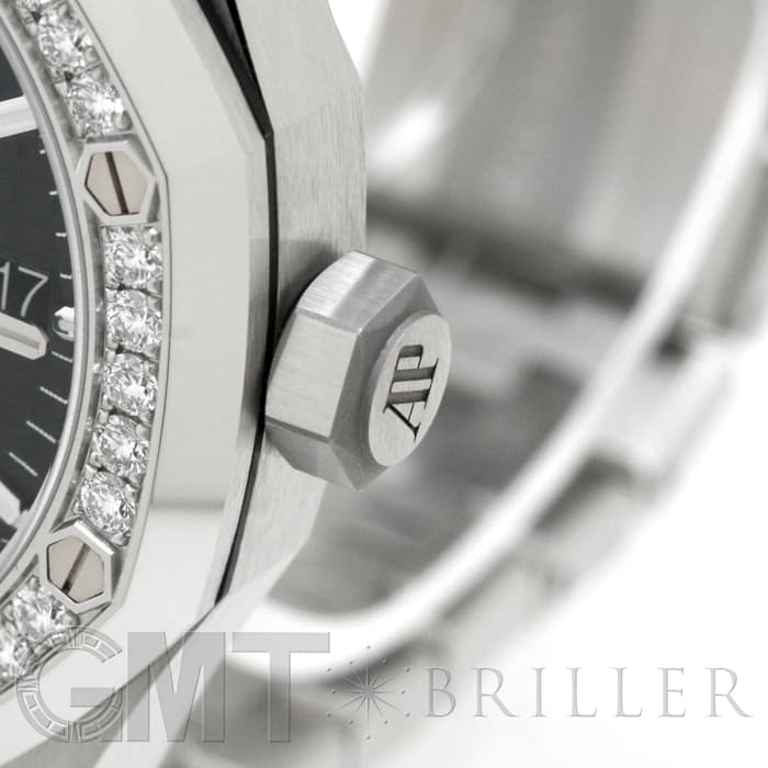 AUDEMARS PIGUET オーデマ・ピゲ ロイヤルオーク 37mm ブラック ベゼルダイヤ 15451ST.ZZ.1256ST.01 10