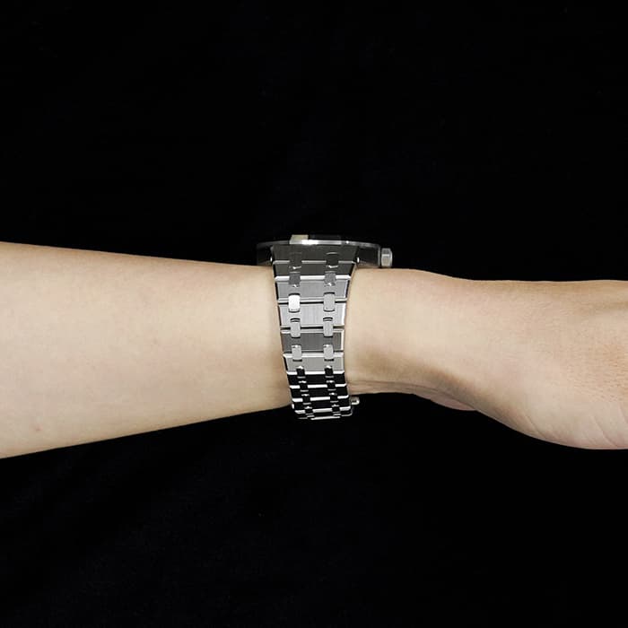 AUDEMARS PIGUET オーデマ・ピゲ ロイヤルオーク 37mm ブラック ベゼルダイヤ 15451ST.ZZ.1256ST.01 26