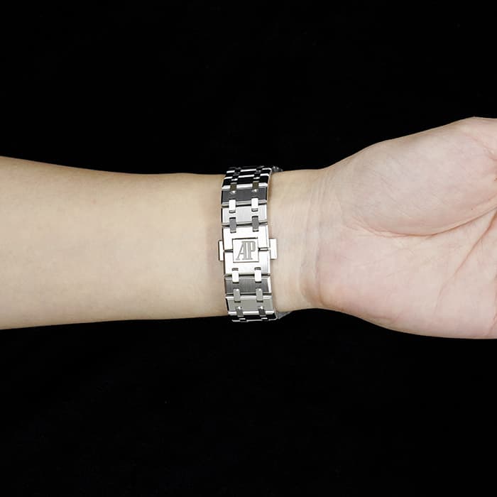 AUDEMARS PIGUET オーデマ・ピゲ ロイヤルオーク 37mm ブラック ベゼルダイヤ 15451ST.ZZ.1256ST.01 27