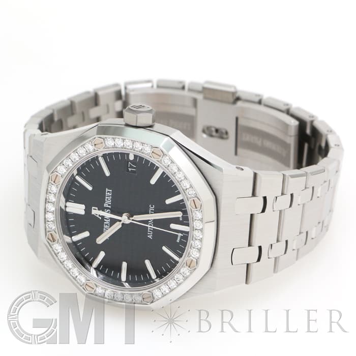 AUDEMARS PIGUET オーデマ・ピゲ ロイヤルオーク 37mm ブラック ベゼルダイヤ 15451ST.ZZ.1256ST.01 6