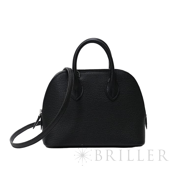 HERMES エルメス ボリード 1923 ミニ シェーブル ノワール シルバー金具 メイン