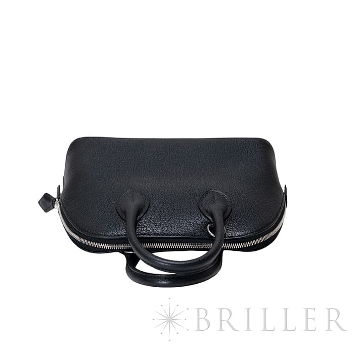 HERMES エルメス ボリード 1923 ミニ シェーブル ノワール シルバー金具 10