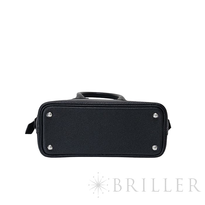 HERMES エルメス ボリード 1923 ミニ シェーブル ノワール シルバー金具 11