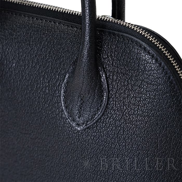 HERMES エルメス ボリード 1923 ミニ シェーブル ノワール シルバー金具 13