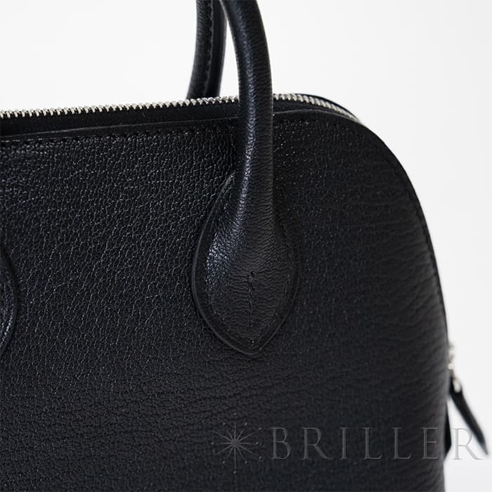 HERMES エルメス ボリード 1923 ミニ シェーブル ノワール シルバー金具 15