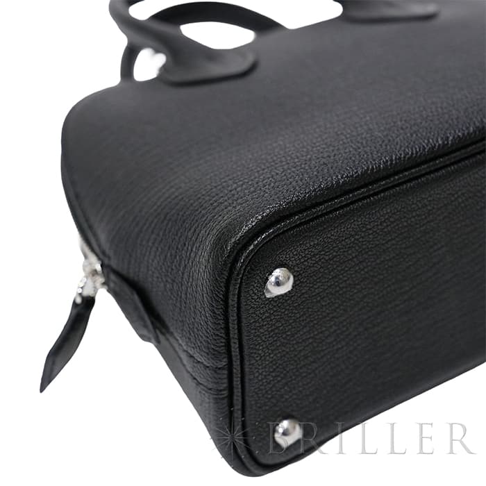 HERMES エルメス ボリード 1923 ミニ シェーブル ノワール シルバー金具 19