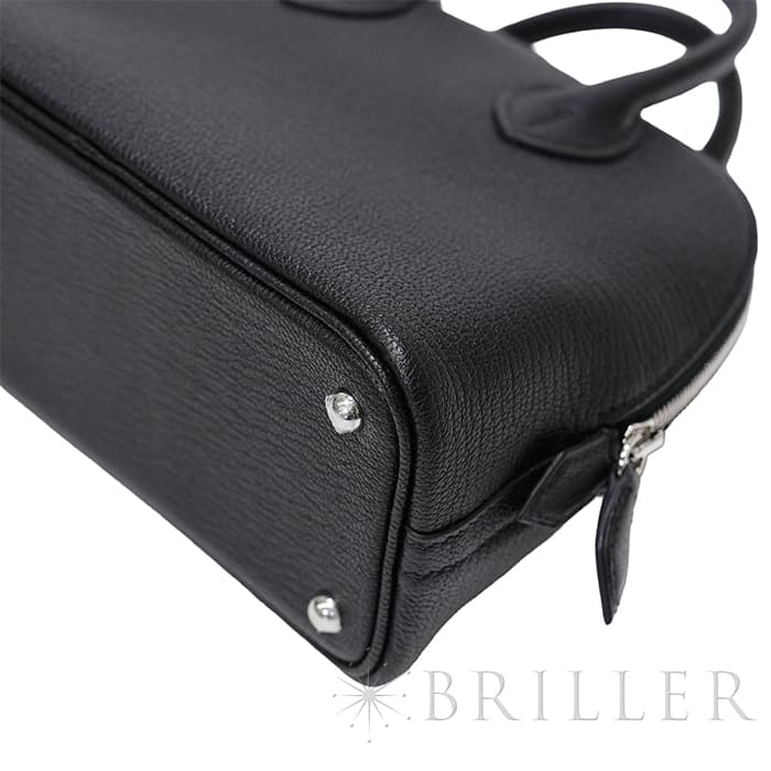 HERMES エルメス ボリード 1923 ミニ シェーブル ノワール シルバー金具 22